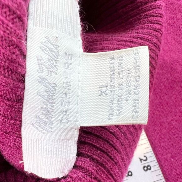 Marshall Fields Sweater Womesn XL Pink Cashmere Turtleneck Long Sleeve Pullover - Picture 3 of 7